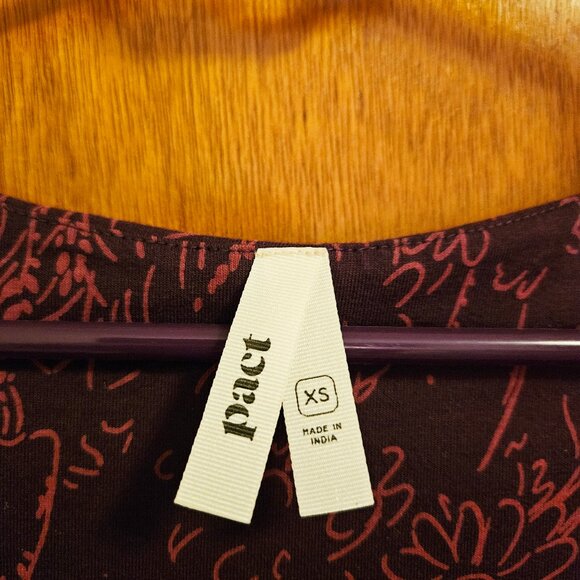 Garden Sketches Signature Fit and Flare Scoop Dress by Pact Organic - Picture 3 of 3